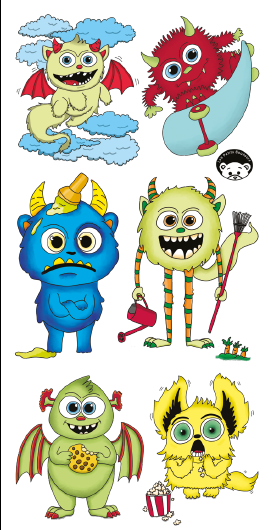 Tatouages temporaires Monstricime