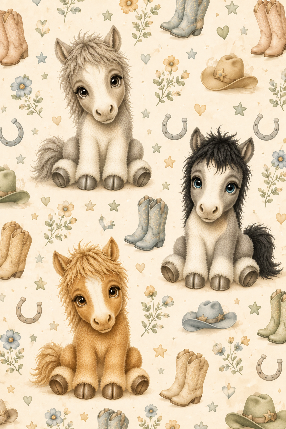 Petits chevaux western