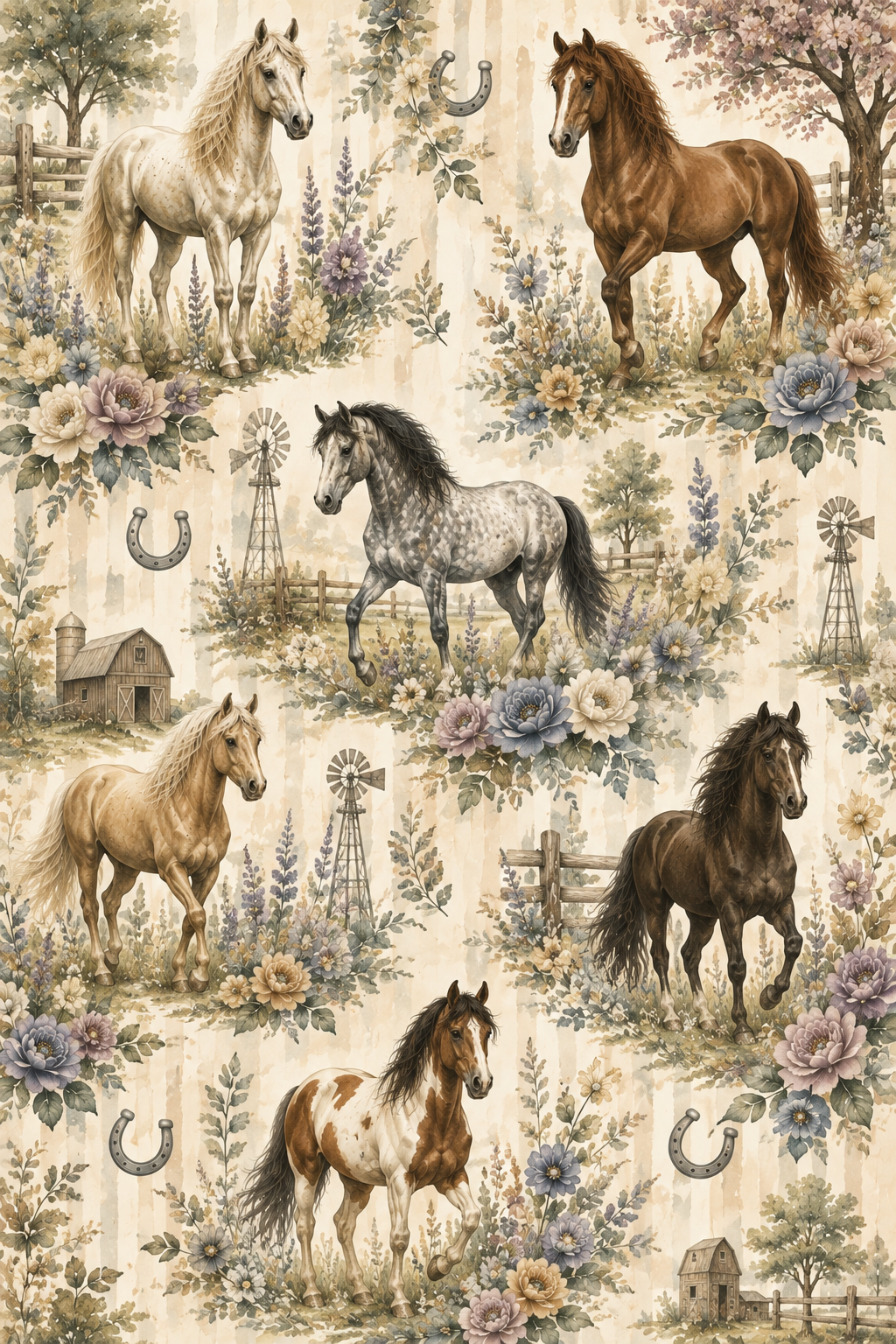 Chevaux des prairies