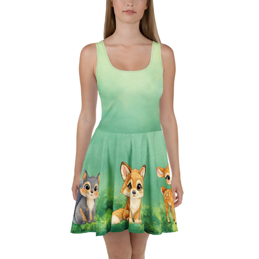 Robe Patineuse à Impression Intégrale