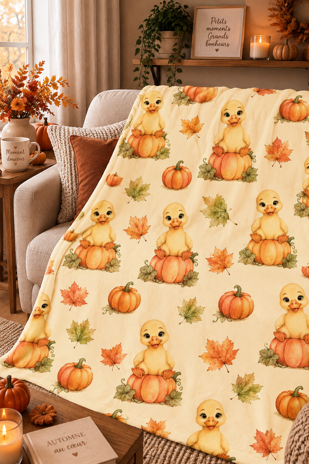 Couverture Squish enfant – Caneton d’automne