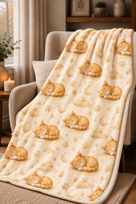 Couverture Squish enfant – Chatons rêveurs- foncé