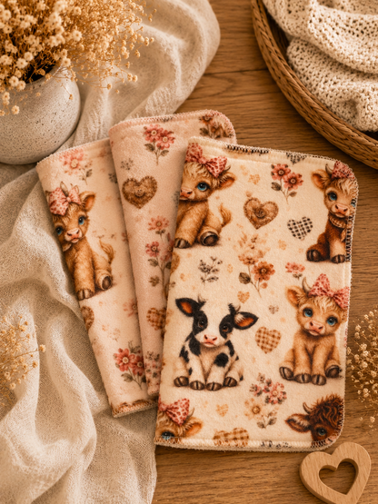 Lingettes réutilisables en squish – Adorables Highlands