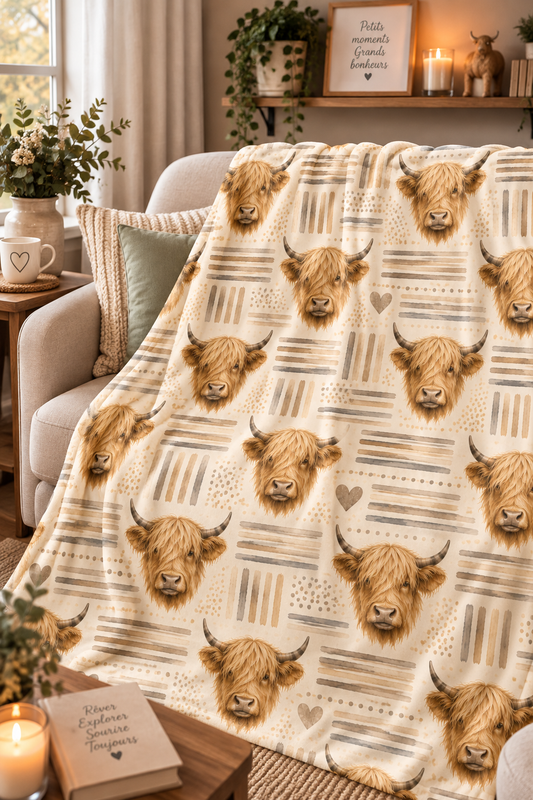 Couverture Squish adulte – Highland bohème