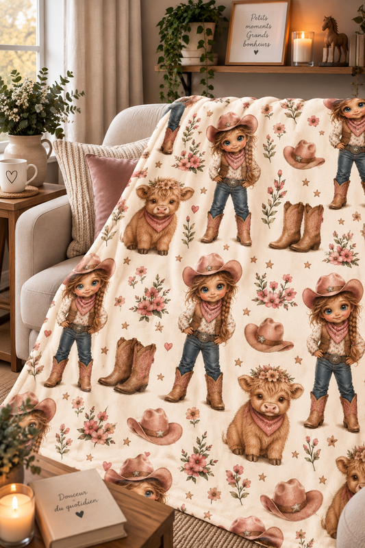 Couverture Squish enfant – Petite cowgirl