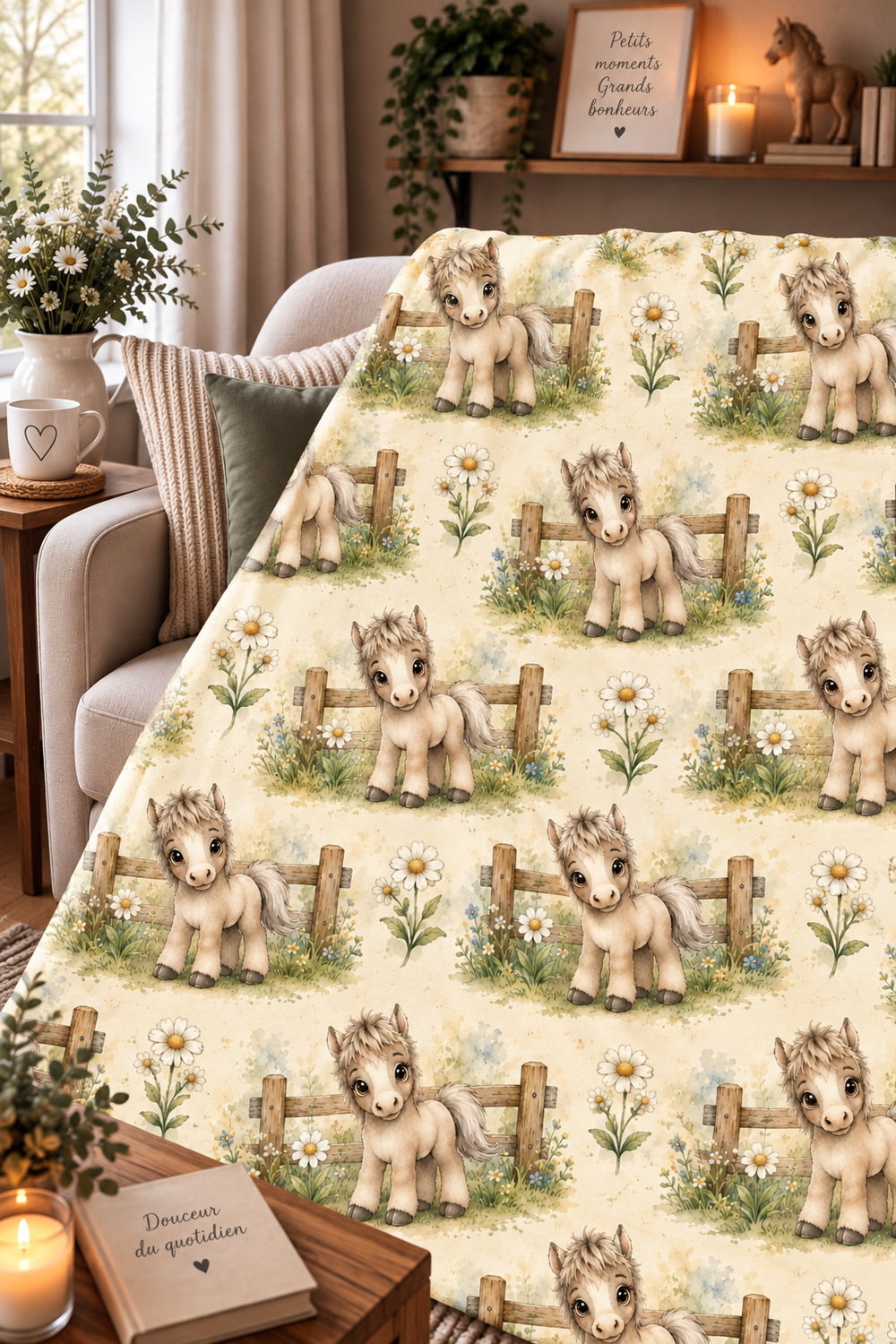 Couverture Squish enfant – Petit cheval des prés