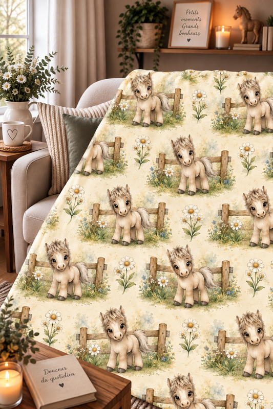 Couverture Squish enfant – Petit cheval des prés