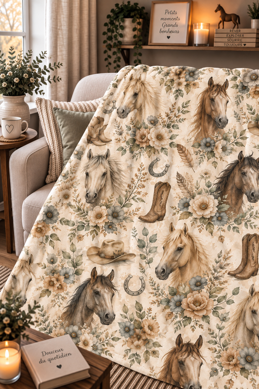 Couverture Squish adulte - Chevaux bohèmes