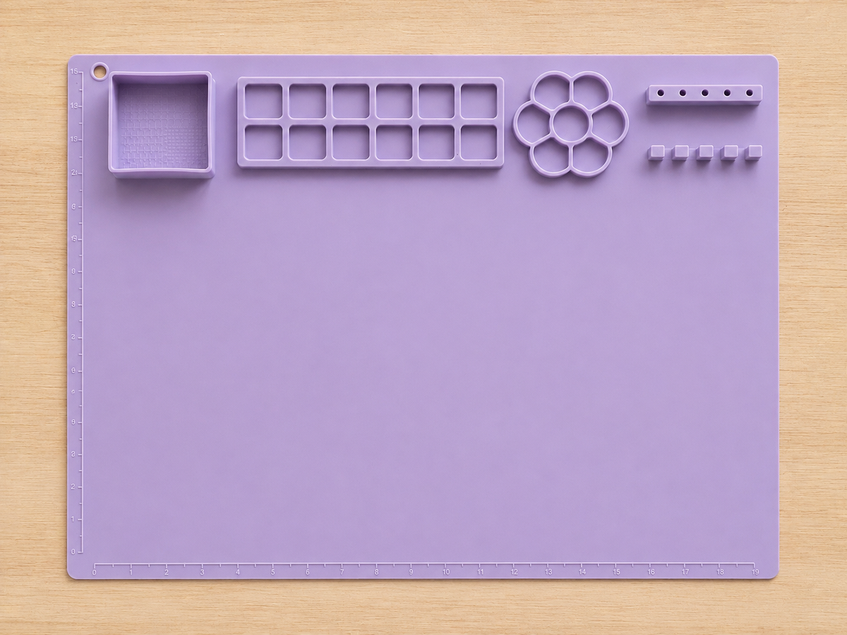 Tapis de bricolage en silicone - mauve
