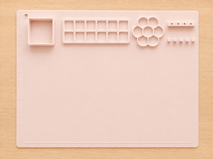 Tapis de bricolage en silicone – rose