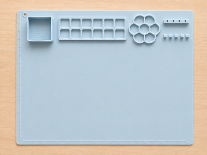 Tapis de bricolage en silicone – bleu