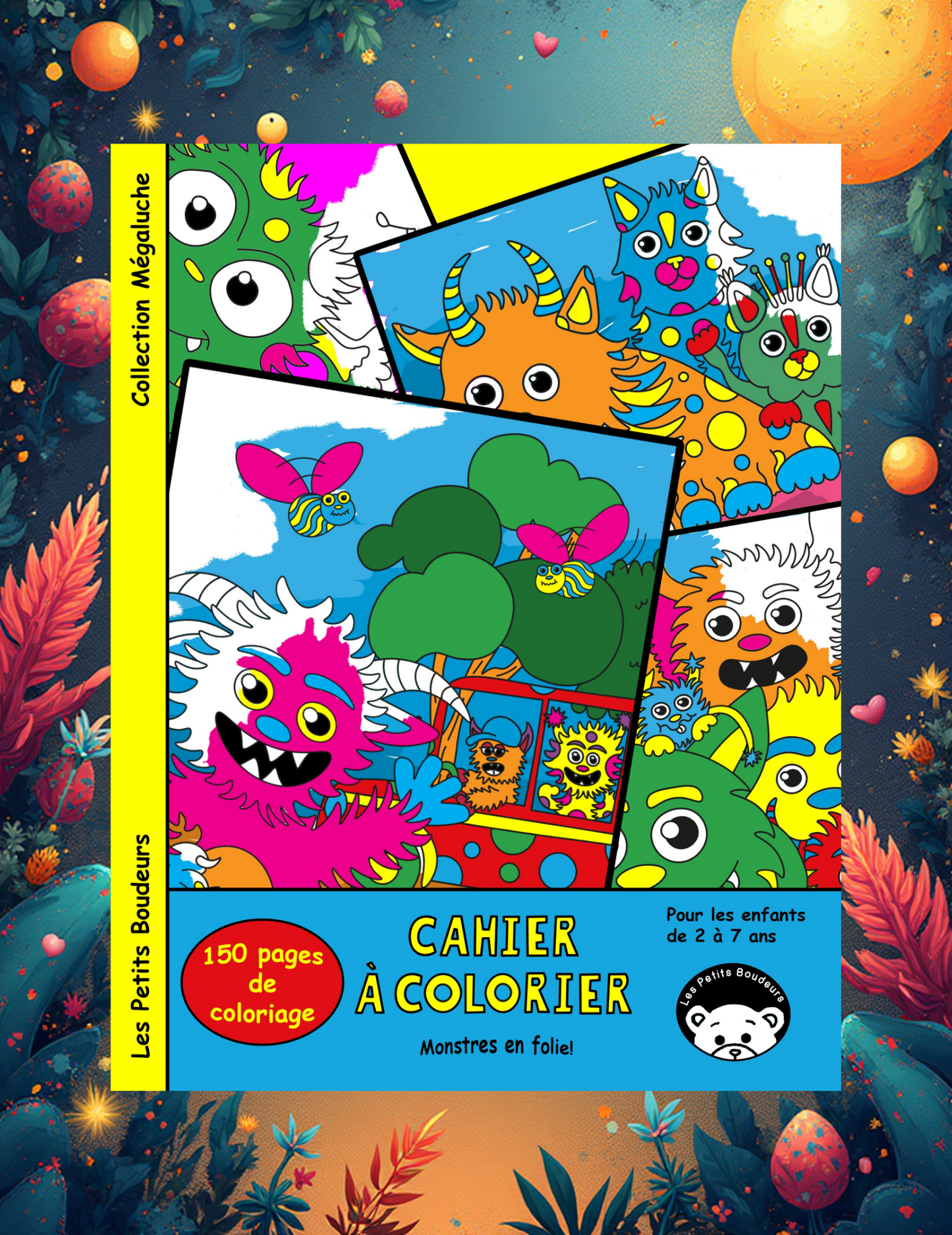 Cahier de coloriage- Monstre en folie