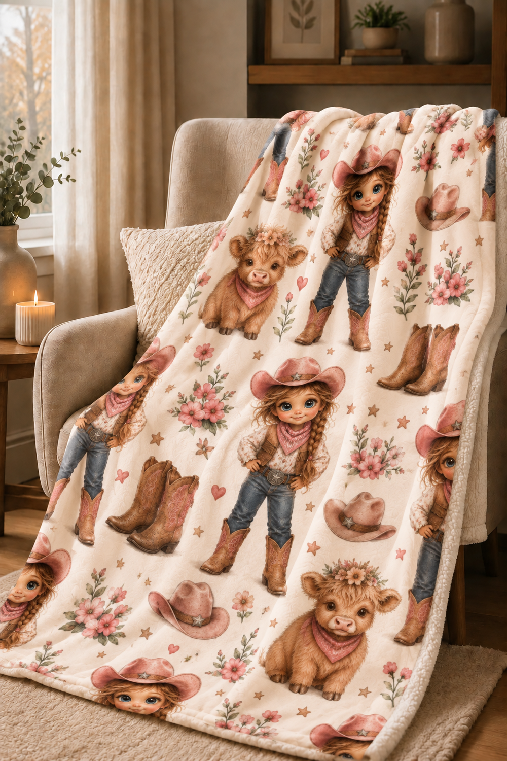 Couverture Squish enfant – Petite cowgirl