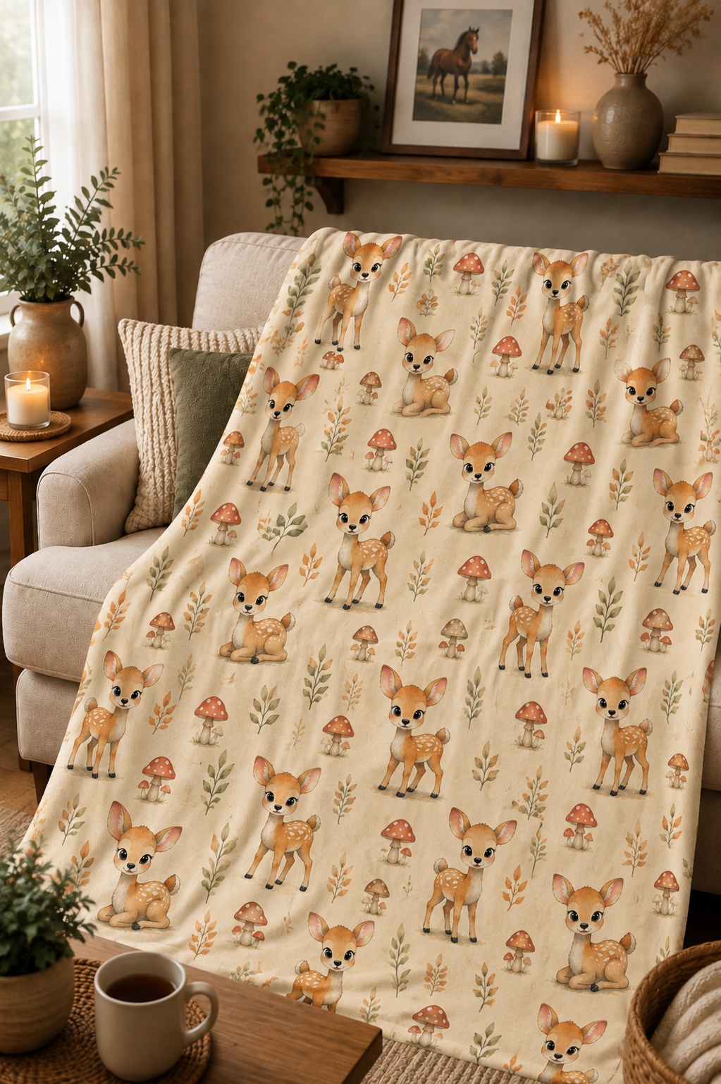 Couverture Squish enfant – Faon enchanté