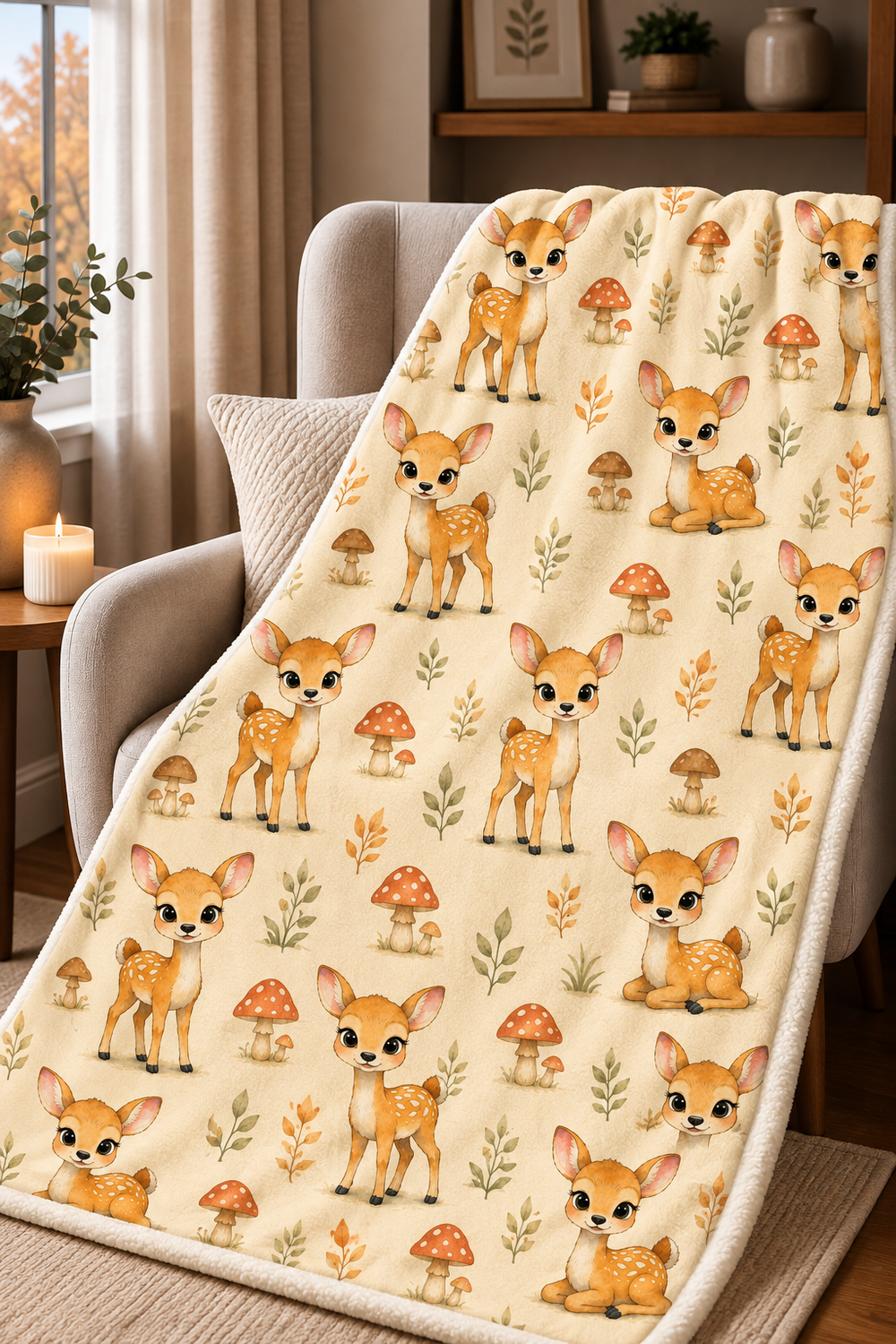 Couverture Squish enfant – Faon enchanté