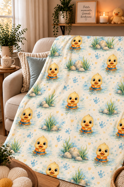 Couverture Squish enfant – Canetons à l'eau