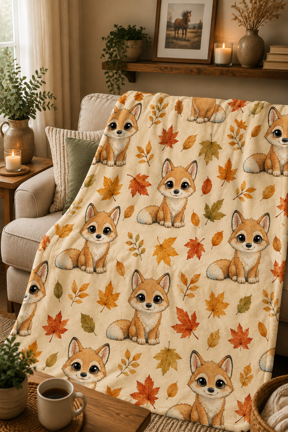 Couverture Squish enfant – Renard d'automne