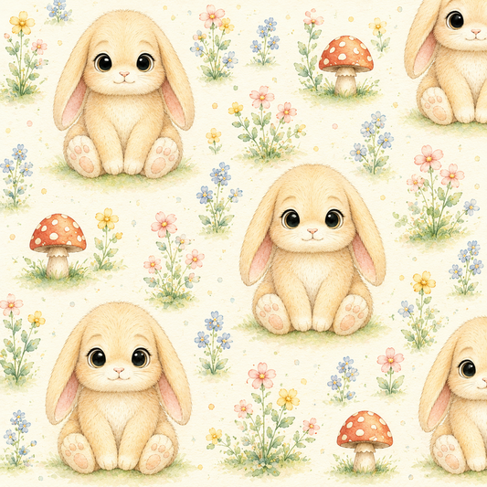 Couverture Squish enfant – Lapins mignons
