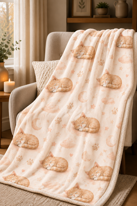 Couverture Squish enfant – Chatons rêteurs- pâle