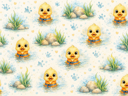 Couverture Squish enfant – Canetons à l'eau