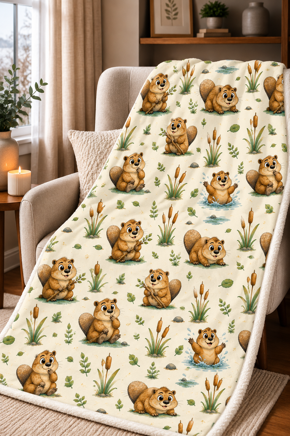 Couverture Squish enfant – Castors rigolos