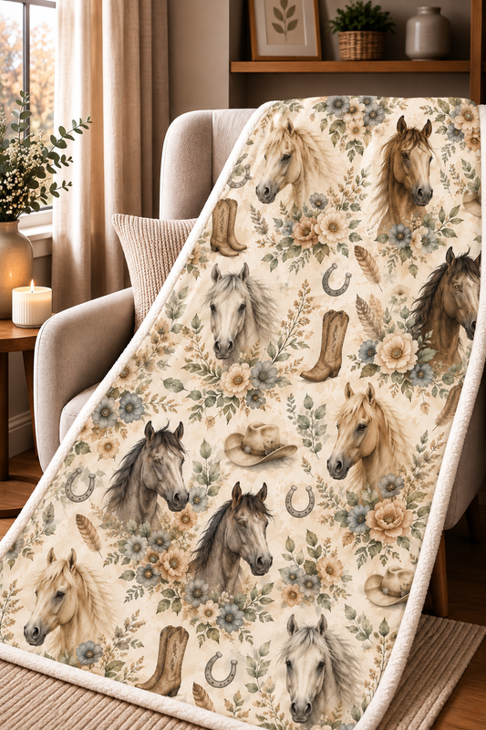 Couverture Squish adulte - Chevaux bohèmes