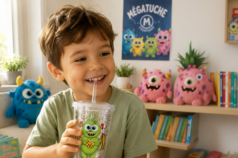 Lifestyle verre monstre enfant horizontal