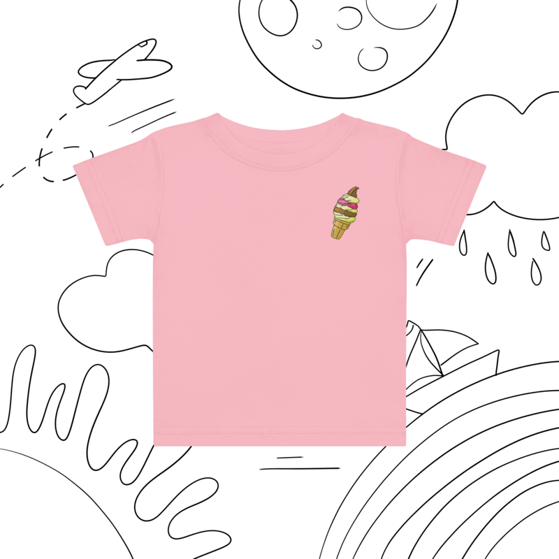 T-shirt bébé - Petit monstre Bloom et cornet de crème-glaçée