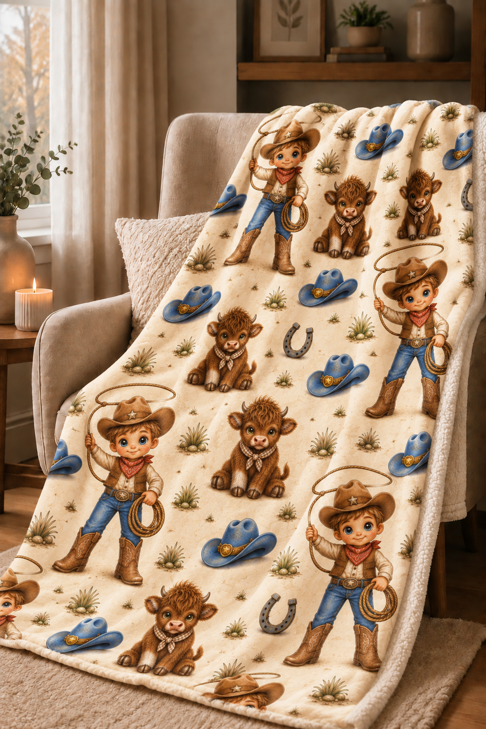 Couverture Squish enfant – Petit cowboy
