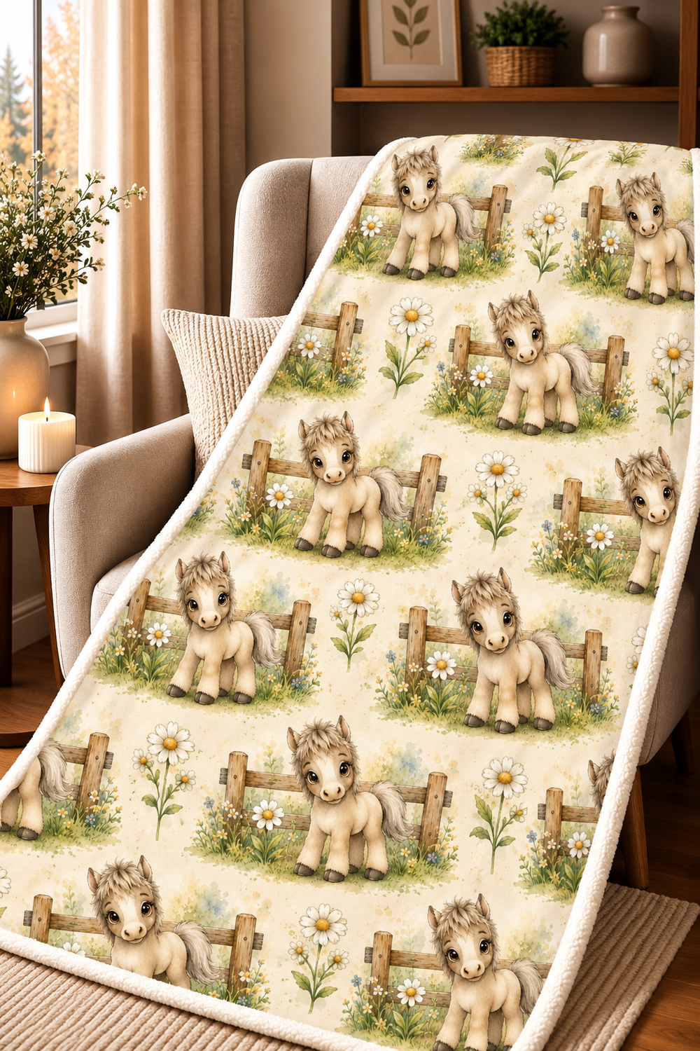 Couverture Squish enfant – Petit cheval des prés