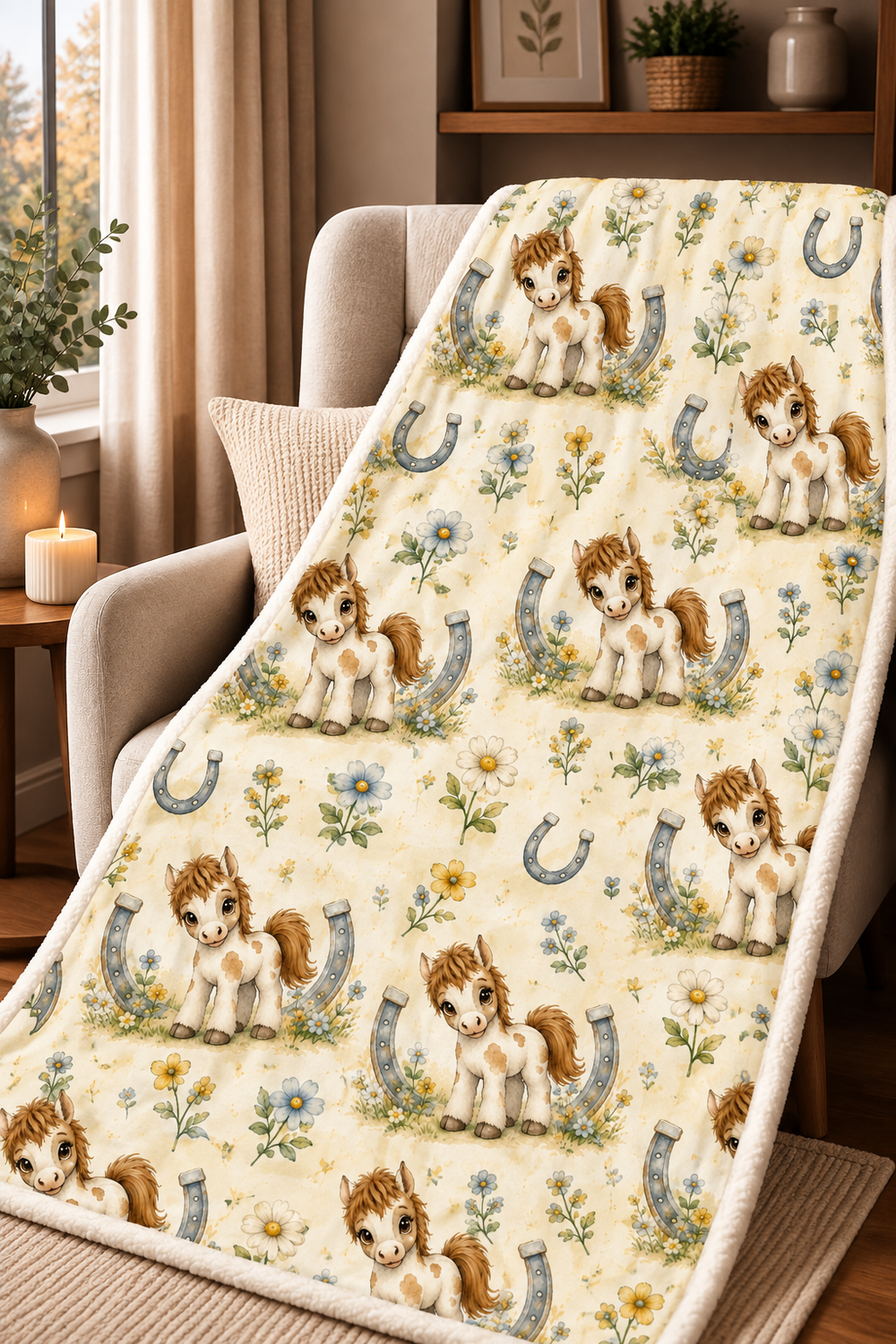 Couverture Squish enfant – Petit cheval porte-bonheur