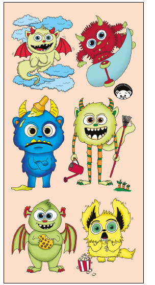 Tatouages temporaires Monstricime